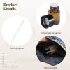 100 Brown Glass Bottles with 2 Ml Capacity, Includes 2 Plastic Pipettes & Black Screw Caps for Perfume & Liquid Storage view 4