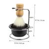 EXQUIMEUBLE 1Set Shaving Kit with Holder Soft Beard Brush and Soap Bowl for Men Essential Shaving Accessories for Experience view 4