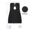 Kingsmile Beard Hair Catcher, Beard Bib Apron for Men, Beard Bib & Beard Apron, Beard Catcher with 2 Suction Cups, Hair Clippings Catcher, Shaving Apron for Shaving & Trimming, Waterproof Black view 2