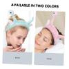 2Pcs Cute Snail Makeup Headbands for Washing Fleece Hair Wraps Fun Skincare Accessories for Use view 3