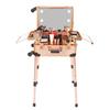 22 Inch Large Capacity Aluminum Alloy Trolley Cosmetic Case with Lamp and Mirror, Professional Follow-up Artist, Makeup Artist Toolbox view 1