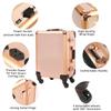 22 Inch Large Capacity Aluminum Alloy Trolley Cosmetic Case with Lamp and Mirror, Professional Follow-up Artist, Makeup Artist Toolbox view 2