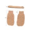DECOMELODY 2Pcs Exfoliating Bath Mitt Gloves Ramie Jute Body Scrubbers for Gentle Dead Skin Removal Soft for Shower and Bathing Accessories view 2