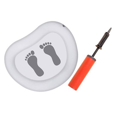 Beaupretty 1Set Inflatable Foot Wash Basin with Massage Mat Portable Foot Bath Container for Pool Use for Foot Cleaning and Relaxation Above Ground and Ground Pools