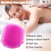 2Pcs Silicone Body Scrubber, Non-Slip PVC Massage Gloves with Hanging Hole Practical Double Sided Brush for Showering Massage, BEAUTY view 2