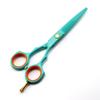 5.5inch Professional 440c Steel Light Green Scissor Cutting Barber Haircut Thinning Shears Hairdresser view 2