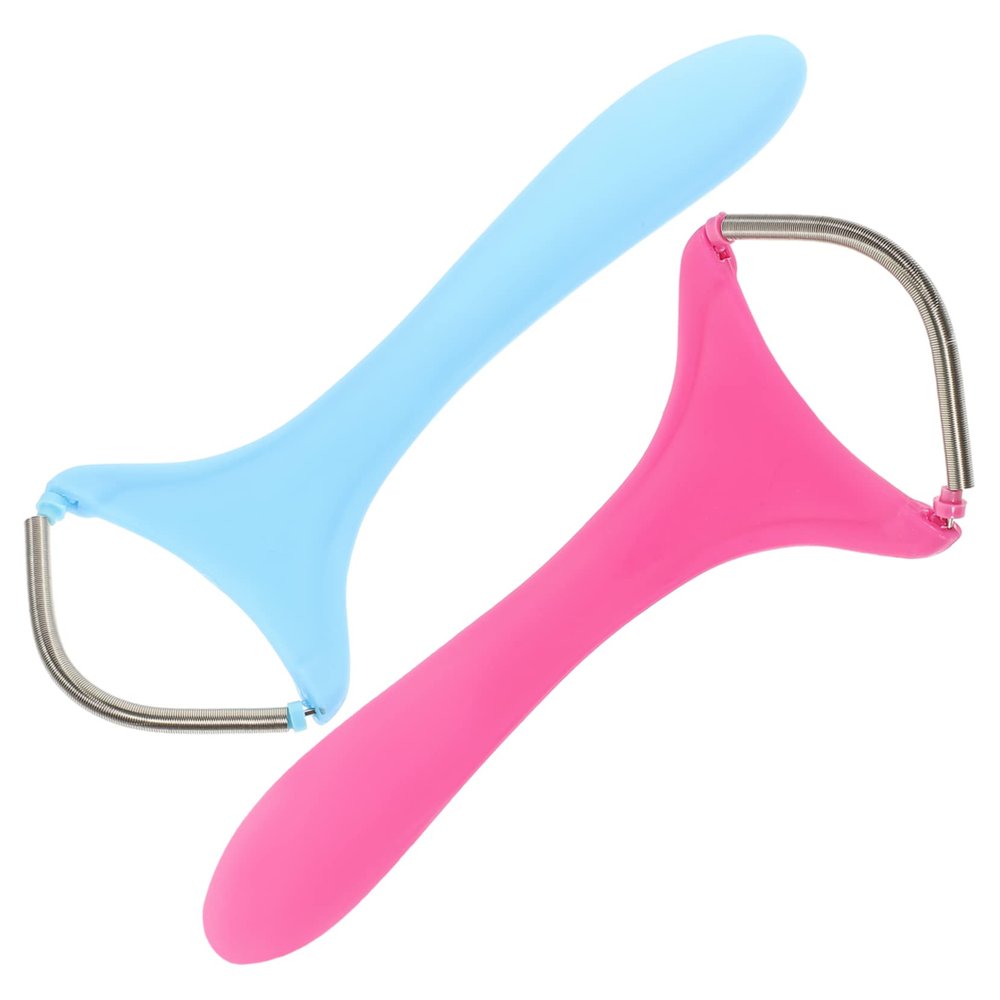 EXQUIMEUBLE 2Pcs Portable Facial Epilator Spring Hair Remover Tool for Women Safe Epilator for Smooth Skin Lightweight and Durable for Removal