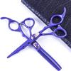 6" Hairdressing Scissor,Barber Hair Trim and Cut Thinning Hair Scissor Combination Set and Hair Thinning Set for Barber Stylist and Home DIY Blue view 1