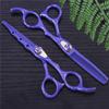 6" Hairdressing Scissor,Barber Hair Trim and Cut Thinning Hair Scissor Combination Set and Hair Thinning Set for Barber Stylist and Home DIY Blue view 3