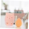 ERINGOGO 2PCS Makeup Sponge Storage Box Portable Powder Puff Holder Lid Travel Cosmetic Organizer for Makeup Supplies Dustproof Design Suitable for Beauty Enthusiasts view 4