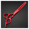 5.5/6 Inch Red Hair Cuttinghaircutting, Hair Thinninghaircutting, Barberhaircutting, Hairdressinghaircutting Hair Cutting Shears view 1