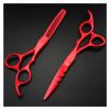 5.5/6 Inch Red Hair Cuttinghaircutting, Hair Thinninghaircutting, Barberhaircutting, Hairdressinghaircutting Hair Cutting Shears view 2