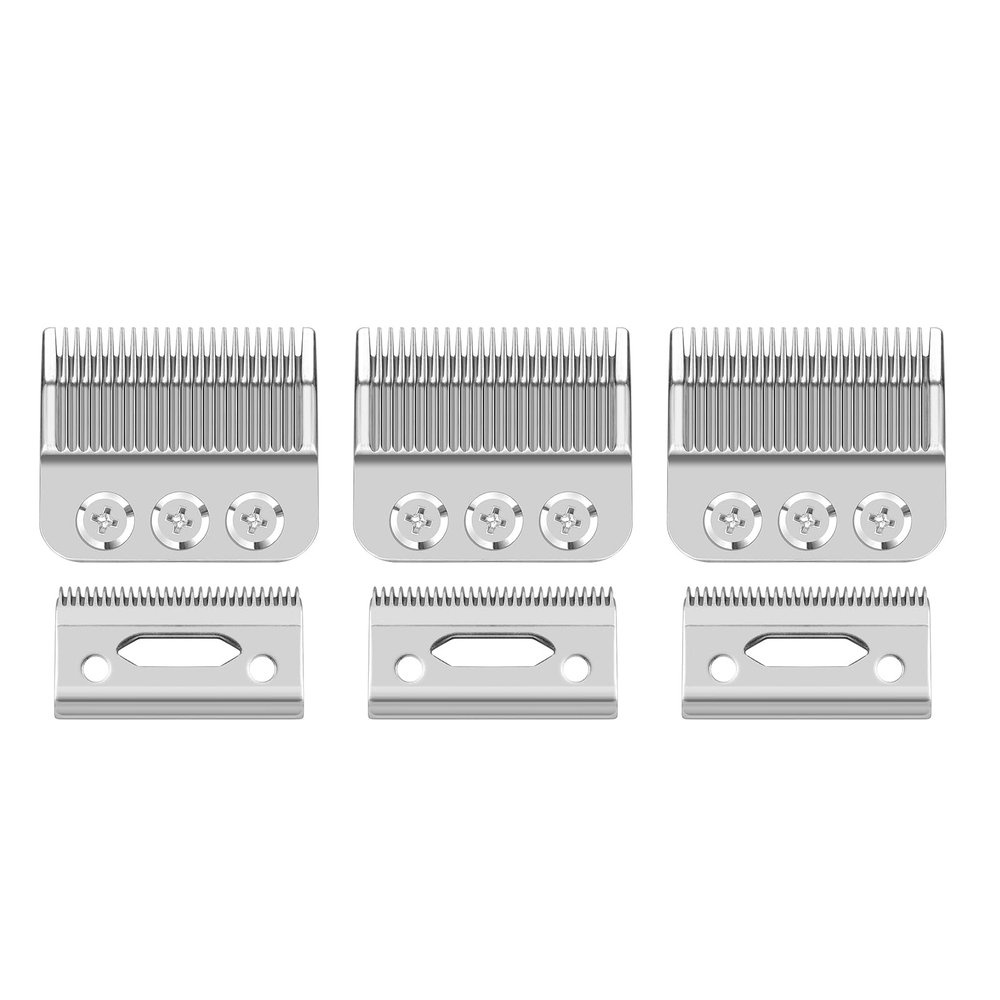 Professional 3 Hole Standard Clipper Replacement Blade Compatible with Wahl Designer, Senior, Cordless Designer, and Pilot clippers (3 Pack)
