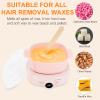Digital Hair Removal Wax Warmer, Adjustable Temperature Waxing Machine for Women Hair Removal, Face, Bikini, Legs and Body, with Silicone Wax Pot Liner (Pink) view 3