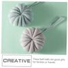 Healeved 4Pcs Soft Pumpkin Bath Balls Gentle Mesh Shower Flowers for Exfoliating Comfortable Experience for Family Friends Premium Pe Material view 4