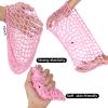 2 PCS Long Hair Nets for Sleeping Mesh Crochet Hair Wrap Breathable Sleep Cap for Women Reusable Elastic HairnetBlackPink view 4