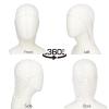 2 PCS Long Hair Nets for Sleeping Mesh Crochet Hair Wrap Breathable Sleep Cap for Women Reusable Elastic HairnetBlackWhite view 3