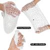2 PCS Long Hair Nets for Sleeping Mesh Crochet Hair Wrap Breathable Sleep Cap for Women Reusable Elastic HairnetBlackWhite view 4