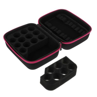 EXQUIMEUBLE Essential Oil Storage Case 15 Grid 10ml EVA Fabric Organizer