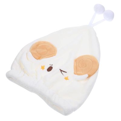 ERINGOGO Quick Drying Cartoon Hair Towel for Women Fleece Hair Wrap Absorbent Cap for Easy Hair Drying for All Hair Types and Comfortable Design