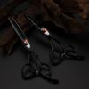 Hair Cutting Scissors, Professional Japan Steel 6 '7 Colors Flame Set Cutting Barber Haircut thinning Shears Hairdressing Scissors by (Blue) view 2