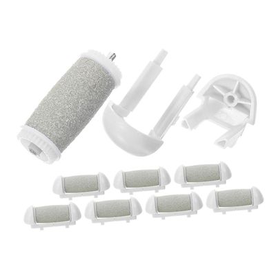 DECOMELODY 8Pcs Foot File Replacement Heads Durable Roller Refills for Electric Foot Care Tools Efficient Dead Skin Remover Easy to Install Pedicure Accessories for Smooth Feet