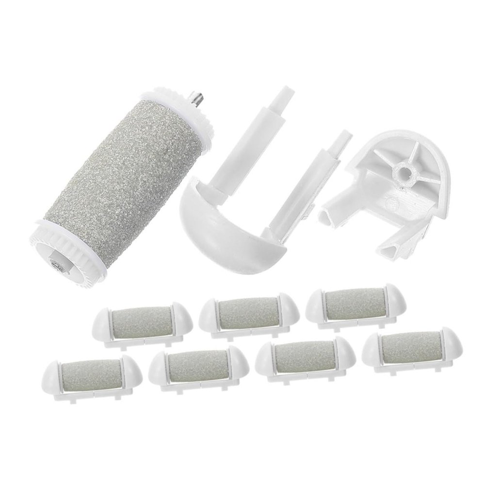 DECOMELODY 8Pcs Foot File Replacement Heads Durable Roller Refills for Electric Foot Care Tools Efficient Dead Skin Remover Easy to Install Pedicure Accessories for Smooth Feet