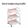 Mobile Esthetician Cart on Wheels, 4-Tier Salon Storage Trolley, Rolling Organizer for Beauty Spa, 3-Tier Shelves, White Makeup Cart, Mobile Storage Solution view 4