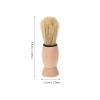 Beaupretty Men Beard Shaving Brush Portable Neck Duster Brush for Easy Cleanup Salons Soft Bristles for Comfortable Grooming Essential Hair Brush for Men view 2