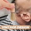 Beaupretty Men Beard Shaving Brush Portable Neck Duster Brush for Easy Cleanup Salons Soft Bristles for Comfortable Grooming Essential Hair Brush for Men view 4