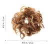 VICASKY Curly Wavy Messy Bun Hair Piece for Women Elastic Drawstring Updo Hair Extension Adds Volume Fullness for Prom Wedding Daily Use Soft Comfortable Synthetic Hair Bun view 2