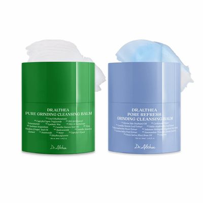 Dr.Althea Cleansing Balm Duo, Pure Grinding & Pore Refresh Cleansing Balm, Easy and Effective Makeup Remover, Korean Skincare Set