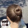 34PCS/Set Hair Bun Maker, 4 Sizes Coffee Hair Bun Donut with Bobby Pins for Kids Girls, TIE, Shapers view 4