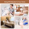 2-in-1 Beauty Facial Steamer,Hot Mist Facial Humidifier Atomizer with Led Light,650ml Water Tank,Adjustable Height,360 Rotating Nozzle,Ionic Ozone,Simple Use Panel,for Spa Beauty,White view 4