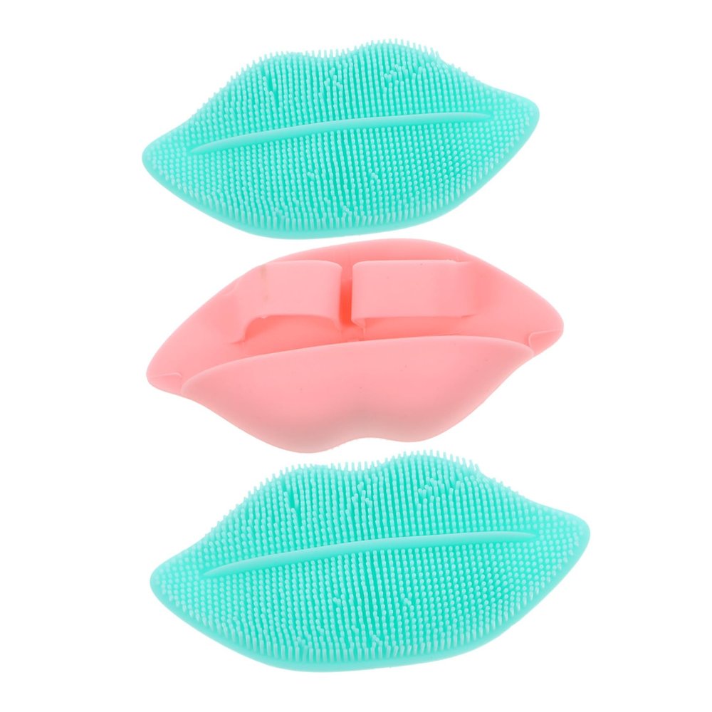 BAZEITFLOW 3Pcs Facial Cleansing Brush Exfoliating Face Wash Brush for Gentle Skin Cleansing and Massage Ergonomic Design for and Storage Suitable for All Skin