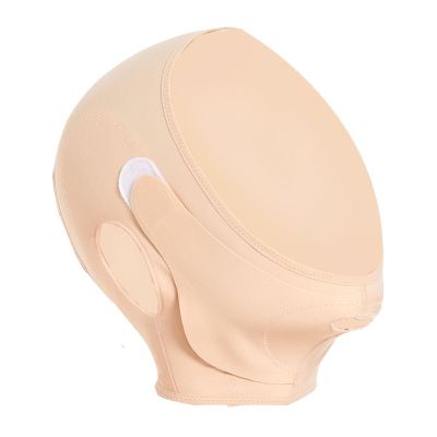 Bderkz After Liposuction Surgery Chin Compression Garment Post Surgical Neck Cover Strap Bandage for Face Straps Jowl Tightening(Medium)