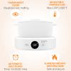 Digital Hair Removal Wax Warmer, Adjustable Temperature Waxing Machine for Women Hair Removal, Face, Bikini, Legs and Body, with Silicone Wax Pot Liner (White) view 2