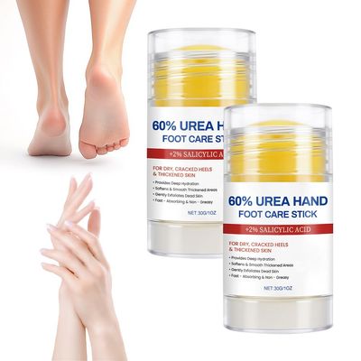 Wenrny Urea Hand Foot Care Sticks for Dry Cracked,2 Pack Roll-On Hand Cream and Foot Cream Sticks-Repairing,Moisturizing and Relieves Cracking,Hydrating Foot Cream,Hands Care Stick,Non-Greasy,1 Oz