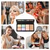 Color Balancing Cream Kit - 6 Shade Skin Tone Adjuster | High Pigment Long Lasting Beauty Camouflage Box with Applicator, Facial Redness Hider Base for Imperfections flawwless Look view 4