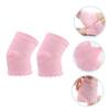 EXQUIMEUBLE 2Pairs Gel Elbow Sleeves Toeless Socks for Women Moisturizing Foot Care with Lace Design for Sports Daily Wear Comfortable Reusable view 3
