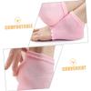 EXQUIMEUBLE 2Pairs Gel Elbow Sleeves Toeless Socks for Women Moisturizing Foot Care with Lace Design for Sports Daily Wear Comfortable Reusable view 4