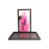 Limited Edition Magnetic Makeup Palette empty, Clear Acrylic, 9.7x5.5x0.47 inches, Empty Palette for Eyeshadow, Lipstick, Blush with 20 Magnetic attraction Stickers +10pcs empty stainess pans view 1