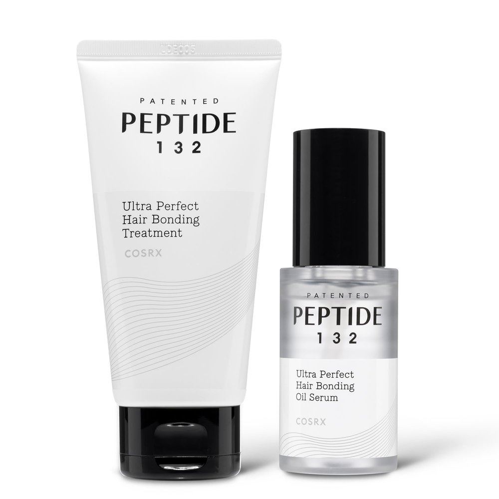 COSRX PEPTIDE 132 Glow Hair Care Set - Bonding Treatment + Bonding Oil Serum