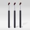 3Pcs Concealer Brush, Angled Under Eye Makeup Small Foundation Precision Face Blending Contour Brush Black view 1