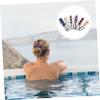 BATHVEVE 6Pcs Flower Donut Bun Maker for DIY Hair Styling Accessories Lightweight and Easy to Use Hair Curler for Floral Hairstyles and Bun Hair view 3