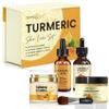 Turmeric Skincare Bundle  Glow Boosting Moisturizer & Organic Soap Set for Face & Body  Hydrating & Clarifying Formula with Natural Ingredients  Helps Cleanse, Refresh & Balance Skin  8-Piece Set view 2