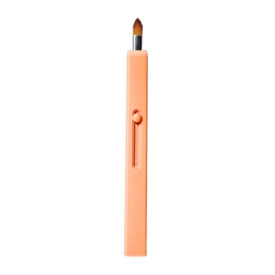 SHERCHPRY 1Pc Retractable Lip Brush Portable Makeup Tool for Lipstick Application Warm Orange for Cosmetic Bags Chic Design for Makeup Lovers