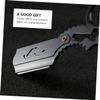 DEARMAMY 1Pc Manual Beard Razor with Double Finger Ring Professional Shaving Tool for Home Salon Use Comfortable Grip Non Slip Design for Men view 2