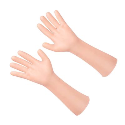 DONFAMDS 1Pair Long Moisturizing Gloves for Women Elastic Hand Softening Repairing for Dry Cracked Skin Reusable Washable Hand Protection for Night Use Spa