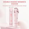 The Ultimate 2 in 1 Body Shaver, 2-in-1 Women's Body Bikini Shaver, IPX7 Waterproof, Wet and Dry Dual Use, Efficient Cleaning Trimmer for Face Lip Chin Leg (1pc Pink) view 2